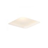 MIA SQ recessed plaster/satinated glass 230V LED E27 2x11W