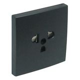 SAF C.PLATE F/EARTH SOCKET (EURO-USA) GRAY