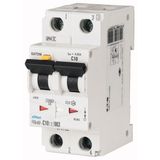 RCD/MCB combination, 10 A, 100 mA, MCB trip characteristic: C, 2p, RCD trip characteristic: A