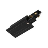Feed-in  S-TRACK 3-phase-recessed rail ,IP20,black