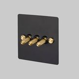 3G TOGGLE / CROSS / BLACK / BRASS