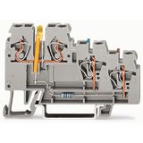 3-conductor sensor terminal block LED (yellow) for NPN-(low-side) swit