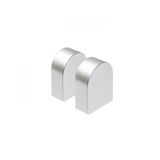 TAMPA end caps 2 pcs silver grey