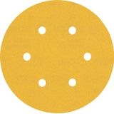 EXPERT C47 Sandpaper with 6 holes for Random Orbital Sanders 15 mm, G 24 5-pc