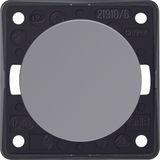 Change-over switch, Integro - Design Flow/Pure, grey glossy