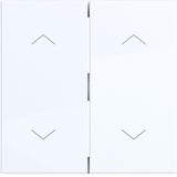 Double seesaw, with printed two arrow symbols, A.x/C.x, light white glossy
