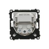 SOON ON SALE, double aerial socket type "F", (module), Simon 24, IP20/IP44, cashmere