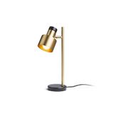 DIVINA table brass/black marble decor 230V LED E27 5W