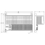 excom I/O System Module Rack, Non-Ex, for 16 Modules   MT16-N