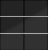 KNX pushbutton cover, 6-way, A.x/C.x, glossy night black