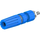 Pole terminal, 4 mm, blue, 30 VAC/60 VDC, 35 A, M4 threaded bolt, nickel-plated, 23.0330-23