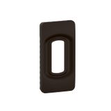 PLATE 1/2 GANG MAT BLACK