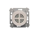 Two-pole switch, (module), 10AX, quick connection, Silver matt, metalic
