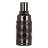 Lampholder Metal Screw E14 Black