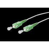 OpDAT patch cord SC-S APC/SC-S APC OS2, white, 15.0 m
