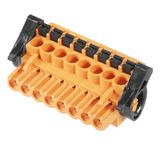 PCB plug-in connector, female plug, 5.00 mm, Number of poles: 8, 90°, PUSH IN with actuator, Clamping range, max. : 3.31 mm², Box