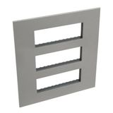 Arteor Surround Plate 3 x 6 Module Square Magnesium