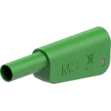 4 mm plug, screw connection, 2.5 mm², CAT II, CAT III, green, 66.2025-25