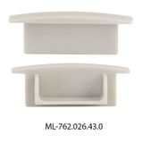 End cap for VD without hole, gray color, 1 pc