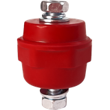Busbar Insulator SM256R red, h=25mm, M6