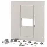 XM2N44W10C-XR Front plate, 2xNZM4, 4p, withdrawable + remote operator, W=1000mm, grey