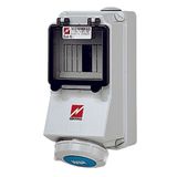 Mennekes Wall mounted recept., 16A3p6h230V, IP67 7128