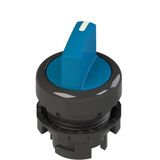 Short handle selector, 2 positions blue with marking
