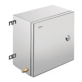 Klippon TB QL (Terminal Box - Quarter Lock), Empty enclosure, stainless steel enclosure, Height: 306 mm, Width: 306 mm, Depth: 200 mm, Material: Stainless steel 1.4404 (316L), electropolished, silver