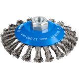 Bevel Brush Knotted 115 mm Steel