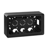 Surface mounted double box, graphite