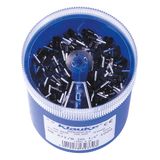 Ferrule set 1.5 mm² Partially insulated Black
