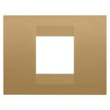 GEO PLATE - IN PAINTED TECHNOPOLYMER - 2 MODULES - GOLD - CHORUSMART