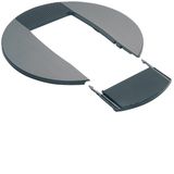 rosette, painted alu nature