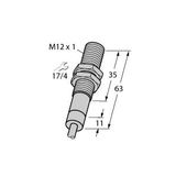 Inductive Sensor For Harsh Environments and Temperatures up to 120°C   BI2-EM12D-AP6/S120