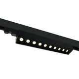 BLACK COB 10x5W WW TRACK LIGHT ADJUSTABLE 230V