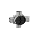 BUILT-IN WALL BOX 1,5 21/24mm 6-INLETS METAL HORIZONTAL