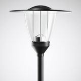 Post-top luminaires 987 CLO (normal) Lens Black ET 13W 1500lm 70 asymmetric wide (AB2L) IP23 IK04 5 SDCM 6729440