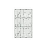 Meter box insert 3-rows, 9 meter boards / 24 Modul heights