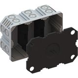 Flush-mounted box 3x2 with stabilisation cover