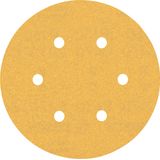 EXPERT C47 Sandpaper with 6 holes for Random Orbital Sanders 15 mm, G 15 5-pc