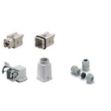 RockStar® HDC kits-Heavy-duty connectors, Kit, HA, Size: 1, Poles: 4, Screw connection, 400 V, 16 A, Plastic, PG 11