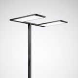 Free-standing luminaires Luceos S Prisms Black 124W 17400lm Wide reduced glare UGR19 (W19) IK02 3 SDCM