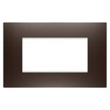 EGO PLATE - IN PAINTED TECHNOPOLYMER - 4 MODULES - BROWN SHADE - CHORUSMART