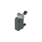 Modular prewired switch with adjustable shaped metal revolving lever diam. 14 roller