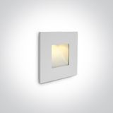 WALL RECESSED 1W LED WW IP44 230V BODY ONLY