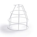 Steel protection grill, white