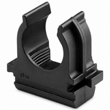 Conduit Plastic Snap Clips 16mm Black (100pcs bag)