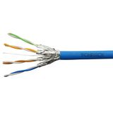 U/FTP Cable Cat.6a, 4x2xAWG23/1, 500Mhz, LS0H, Dca, blue (The price is shown without markup on metals. Request a quote for accurate information)