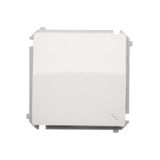 Two-way switch, (module), 16AX, Screw, white