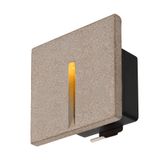 CONCRETO EL, recessed wall light grey, 3.2W, 15lm, 3000K